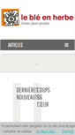 Mobile Screenshot of ble-en-herbe.com