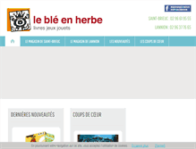 Tablet Screenshot of ble-en-herbe.com